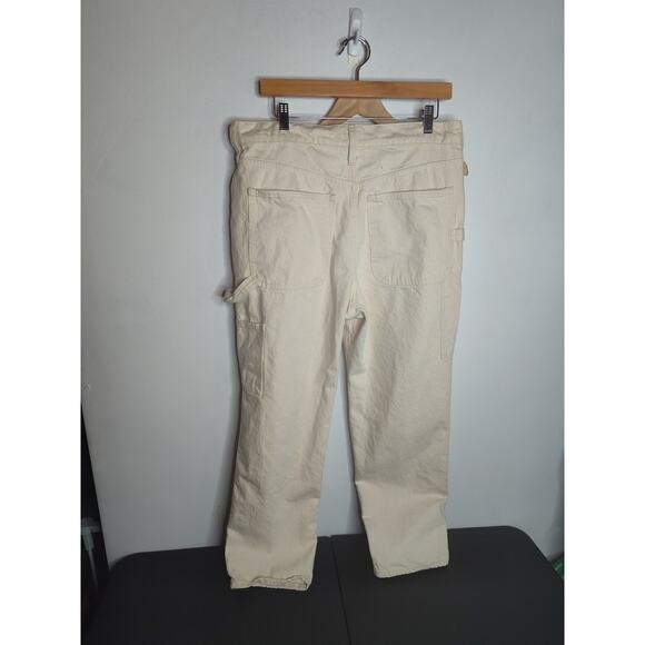 J. Crew High Rise '90s Classic Straight Carpenter Jeans Natural Womens 31 - Picture 2 of 8